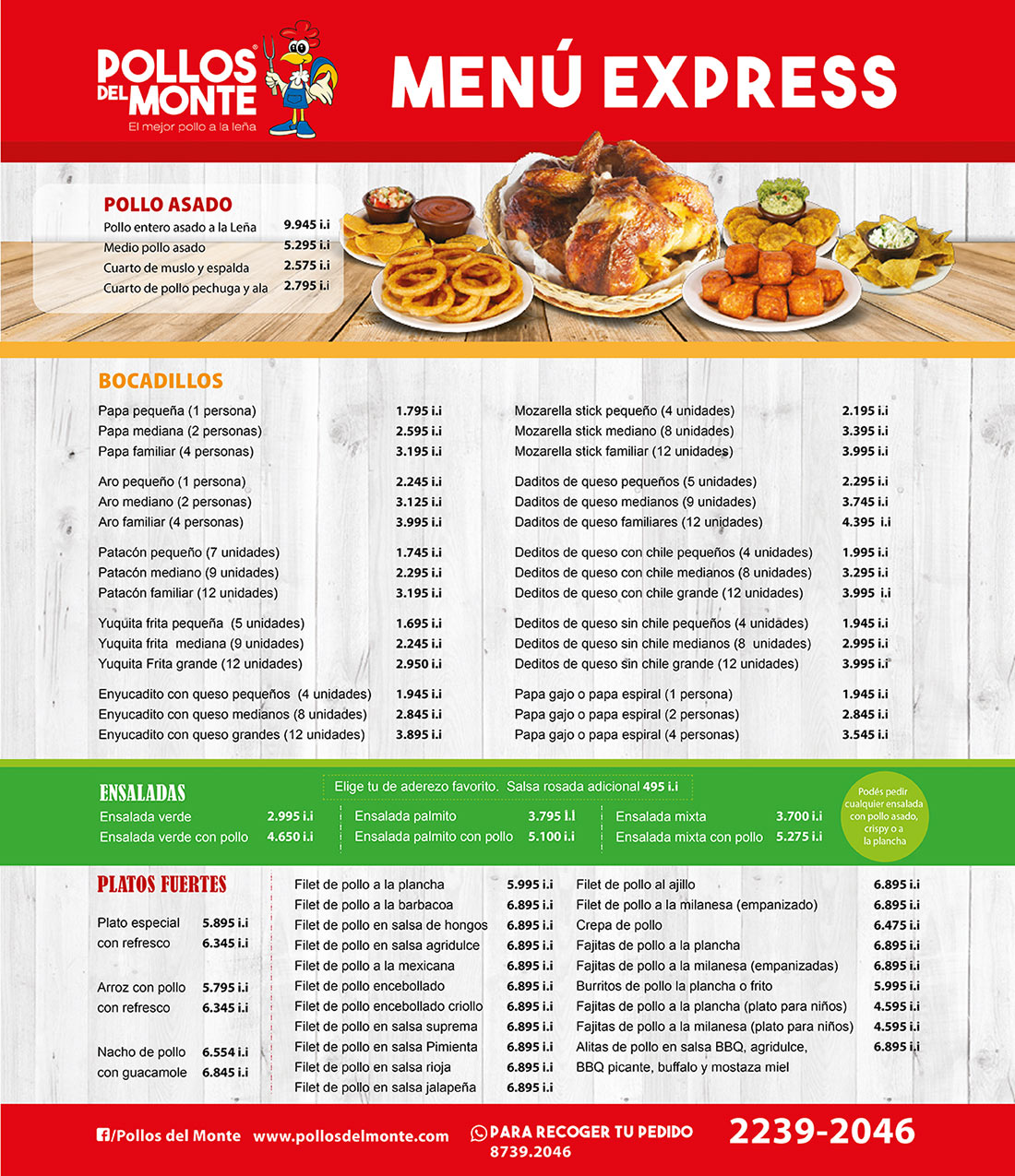 MenuExpressPollosdelMonte